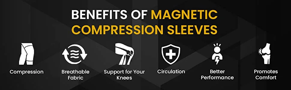 MagnetRX Magnetic Knee Compression Sleeve - (2-Pack) Knee Support with Magnets for Knee Support & Recovery - Magnet Knee Brace Support (Medium) Medium (Pack of 2) Grey - de magnet knee brace for magnet knee brace magneto