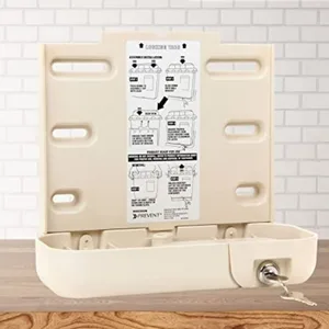 McKesson Prevent Sharps Locking Wall Cabinet - for Biohazard Infectious Waste - 10 in x 4.35 in x 9.36 in 1 Count - locking wall cabinet prevent waste