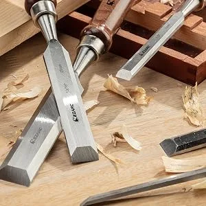 EZARC 6 Pieces Wood Chisel Tool Sets Woodworking Carving Chisel Kit with Premium Wooden Case for Carpenter Craftsman Gift for Men - Paring joinery chisel set chisels set chizzle set stanley sweetheart chisels