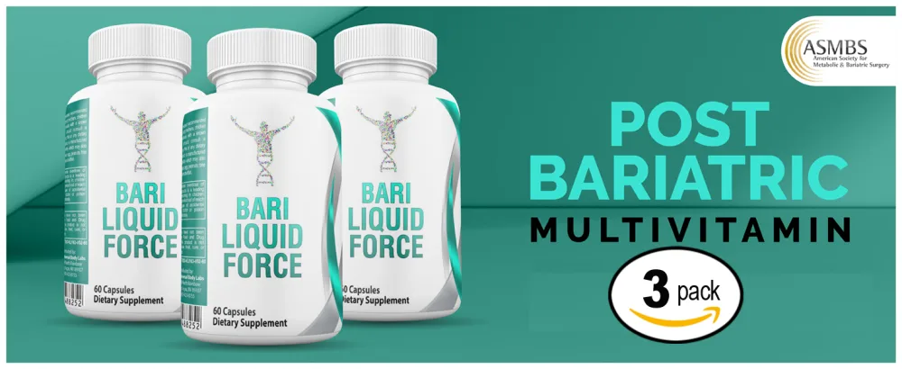 Post Bariatric Multivitamin - 3 Pack of Bariatric Liquid Force Multivitamin - Bari Liquid Force
