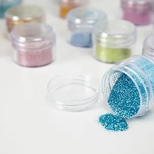 Sizzix 664595 6 Pack Translucent Shaker Dome Star 3 6/Pkg - Glitter