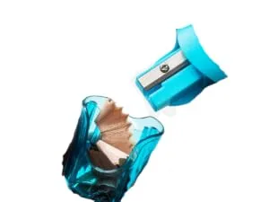 Amazon Basics School Pencil Sharpener 1 Hole 3-Pack 1-hole 3 packs - Transparent Canister
