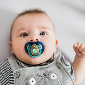 Tommee Tippee Night Time Glow in the Dark Pacifiers Symmetrical Design BPA-Free Silicone Nipple Includes Sterilizer Box 18-36m 2 Count - image