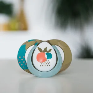 Tommee Tippee Moda Pacifiers Symmetrical Design BPA-Free Silicone Binkies 0-6m 2-Count - image