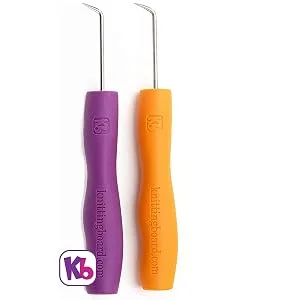 AKB Purple and Orange Ergonomic Loom Knit Hook 2 Pack - product information 1