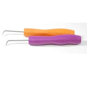 AKB Purple and Orange Ergonomic Loom Knit Hook 2 Pack - product information 2