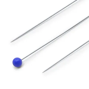 Dritz 172 Glass Head Pins Ultra Fine 1-3/8-Inch (150-Count) Blue 1-3/8-Inch 150-Count - image