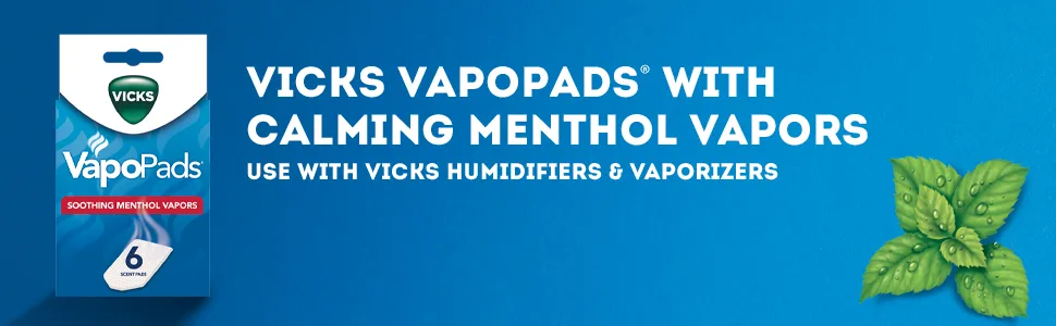 Vicks Soothing Vapors Replacement Pads White 6 count - vapopad