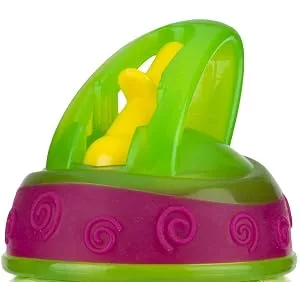 Nuby 2-Pack Flip-It Easy Grip Cups with Easy-Flo Straw 10 Ounce Colors May Vary One Size (Pack of 2) Colors May Vary - product information 3