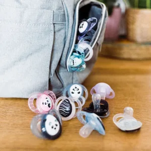 Tommee Tippee Every Day Pacifiers Symmetrical Design BPA-Free Silicone Binkies 0-6m 2-Count Colors and Designs Vary - image