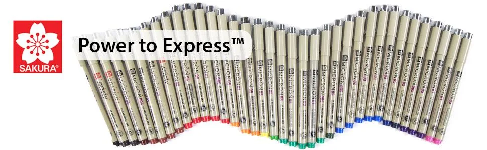 SAKURA Pigma Micron Fineliner Pens - Archival Black Ink Pens - Pens for Writing Drawing or Journaling - Black Ink - 01 Point Size - 6 Pack - product information 1