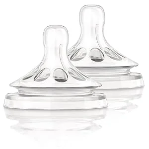 Philips AVENT BPA Free Natural Slow Flow Nipples 2-Pack. - Natural Bottles Philips AVENT, Philips Avent Natural bottles, baby bottles, baby bottle nipples