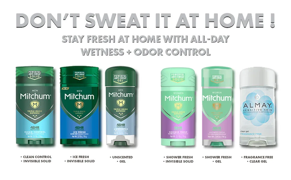 Mitchum Men Triple Odor Defense Anti-Perspirant & Deodorant Clean Control 2.7 Oz. 3ct (Pack of 3) - mitchum