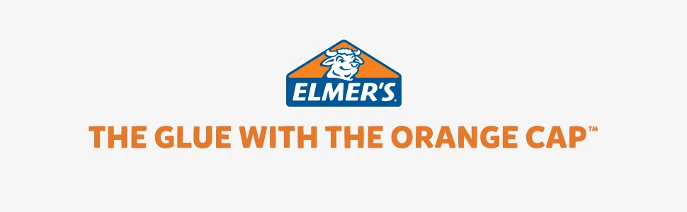Elmer s Scented Glue Sticks Washable Clear Assorted Scents 6 Grams 6 Packs of 4 (24 Total Count) 24 Count Dessert Scented - Elmers Banner that reads: The Glue with the Orange Cap