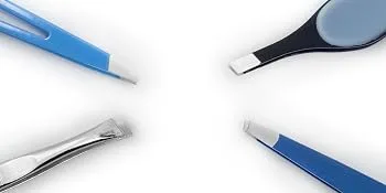 REFINE - Italy - Professional Precision Slant Tip Tweezers Stainless Steel 3.75 1 Count - slant tip tweezers versatile popular eyebrow waxing stray hair remove pluck tweeze
