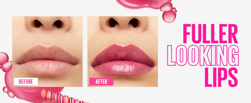 Maybelline New York Lifter Gloss Hydrating Lip Gloss with Hyaluronic Acid Taffy Sheer Berry 1 Count - fuller looking lips