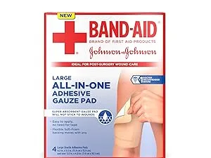 Band-Aid First Aid Pads Medium Non-Stick Pads 10 Count (Pack of 6) Medium 10 Count (Pack of 6) - first aid gauze first aid cover surgery surgery gauze gauze gauze first aid first aid first aid gauz