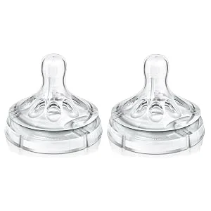 Philips Avent Variable Flow Natural Nipple 2-Count - Natural Bottles Philips AVENT, Philips Avent Natural bottles, baby bottles, baby bottle nipples