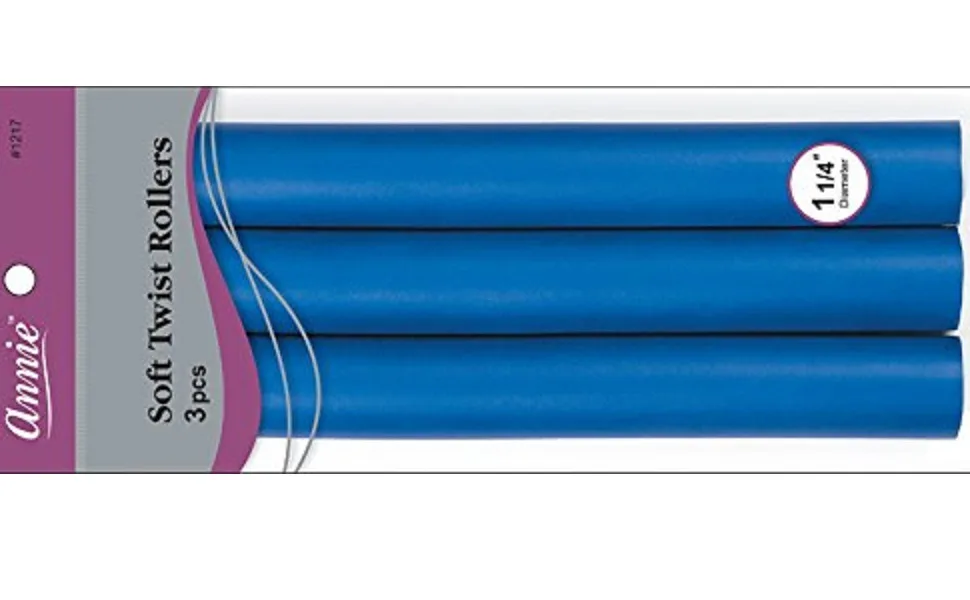 Annie Soft Twist Rollers Blue 3 Count - product information 2