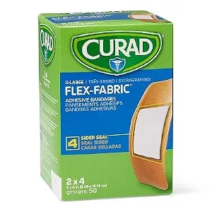 Curad Flex-Fabric Adhesive Bandages with Stretch to Conform to Wounds 2 x 4 Inches (50 Count) - product information 2