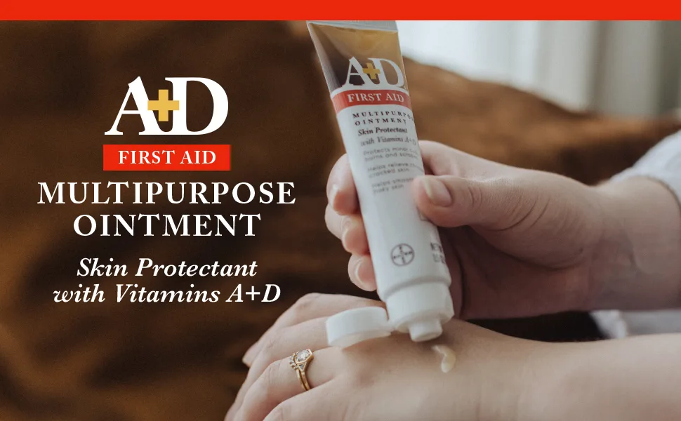 A+D First Aid Ointment Skin Protectant With Vitamin A&D 1.50 oz ( Pack of 2 ) - a and d a & d ointment jar cream diaper rash zinc oxide moisturizer jar 1 pound a + d a+d baby skin