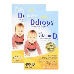 Ddrops Baby 400 IU Drops Pack of 2 Unflavored 90 Count (Pack of 2) - product information 1