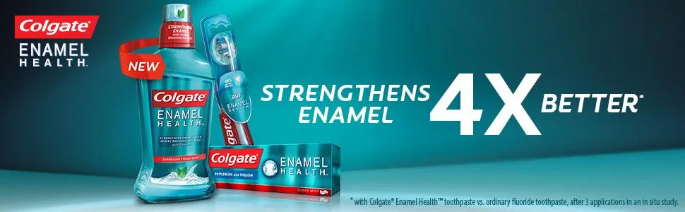 Colgate Enamel Health Anticavity Fluoride Mouthwash Sparkling Fresh Mint 33.8 fl oz 33.8 Fluid Ounce 1 Count - product information 1