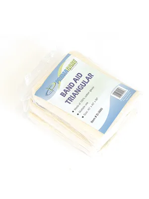 Primacare D-3680 First Aid Triangular Splint Bandage with Safety Pins for Sprain and Broken Bones Support Latex Free Non-Woven Cotton 40x40x56 (Pack of 12) - product information 2