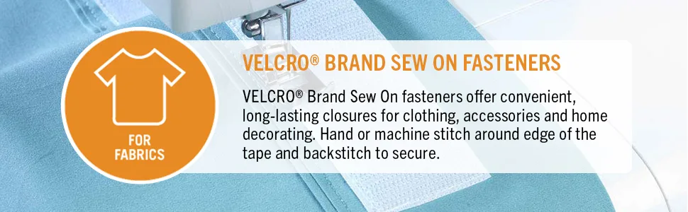 VELCRO Brand Sew On Fabric Tape-Substitute for Snaps Buttons or Zippers-Alterations and Hemming-15ft Bulk Pack Hook and Loop Fastener White - Fasteners