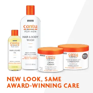 Cantu for Men Leave-In Rinse-Out Conditioner for Hair & Beard 13 oz (Packaging May Vary) - image