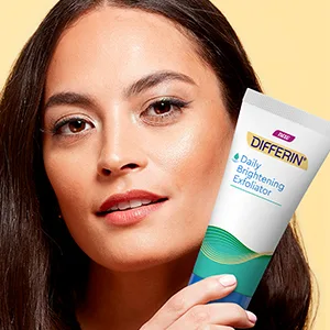 Differin Face Scrub Daily Brightening Exfoliator Improves Tone and Texture for Acne Prone Skin Green 6 Fl Oz (Packaging May Vary) - exfoliator