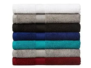Amazon Basics Fade-Resistant Cotton Washcloth - 12-Pack Gray Gray Washcloth (Pack of 12) - Amazon Basics100% cotton towels and washcloths in multiple colors