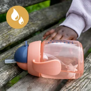 Tommee Tippee Superstar Weighted Straw Cup for Toddlers 6m+ 10oz 2 Pack Leak and Shake-Proof Antimicrobial Technology Pink - image