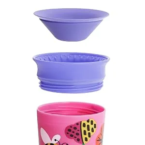 Munchkin Miracle 360 WildLove Sippy Cup 9 Oz 2 Pack Bee/Lemur - munchkin miracle cup
