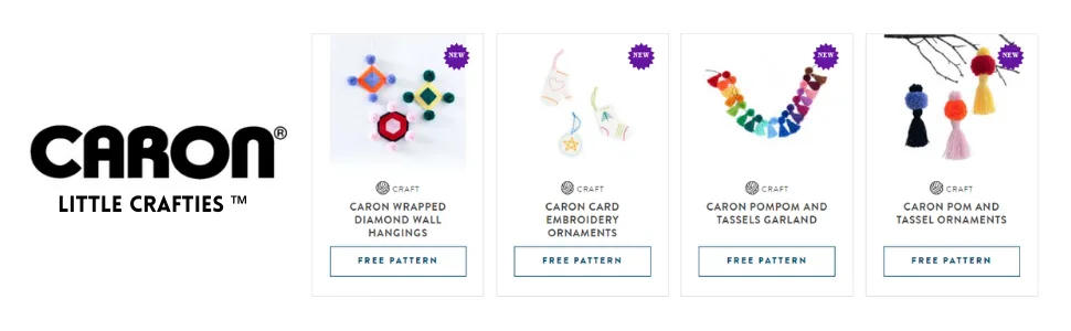 Caron Little Crafties 20 Assorted Acrylic Yarn Skeins 63yd Each for Knitting and Crochet Projects Multipack Starter Kit 2nd - YARN
