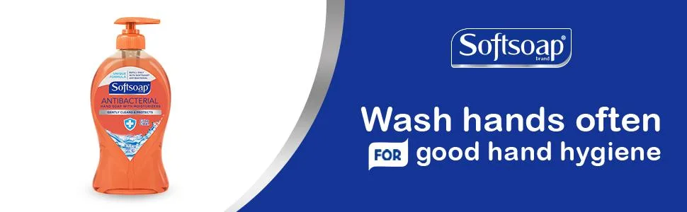 Softsoap Antibacterial Liquid Hand Soap Crisp Clean Scent Hand Soap 11.25 Ounce 6 Pack Crisp Clean 11.2 Fl Oz (Pack of 6) - Wash hands often for good hand hygiene