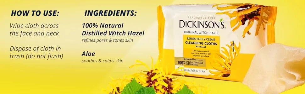 Dickinsons Original Witch Hazel 25 ct (2 pack) - product information 4