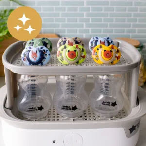 Tommee Tippee Fun Style Pacifiers Symmetrical Design BPA-Free Silicone 18-36m 6 Count 18-36 Months Blue Green & Red - image