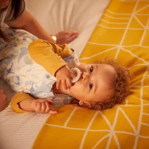 Tommee Tippee Breast-Like Pacifier Soother 0-6 Months White & Ice Blue 2 Pack - image