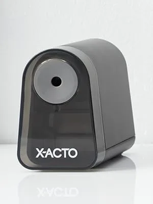 X-ACTO Pencil Sharpener Mighty Mite Electric Pencil Sharpener with Pencil Saver SafeStart Motor Small Pencil Sharpener for Teacher and Homeschool Supplies Black 1 Count - Mighty Mite product image