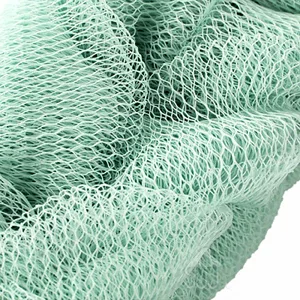 LSIWMSK 3 Pack Long Bath Loofahs Stretchable Braided Mesh Exfoliating Loofah Back Scrubber Ball Body Bath Shower Sponge 3 Colors (3 x Bath Sponge + 2 x Loofah Pad) - Rich bubbles
