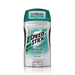 Speed Stick Deodorant for Men Aluminum Free Regular - 3 Ounce (4 Pack) 3 Ounce (Pack of 4) Regular - Regular