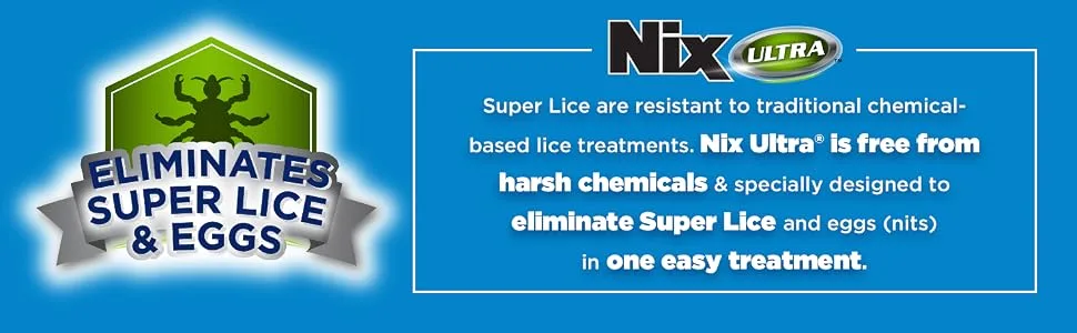 Nix Ultra Lice Shampoo & Egg Removal Comb Lice Removal Treatment 4 Fl Oz 1 Count - Nix Ultra