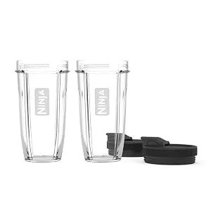 Nutri Ninja 24-Ounce BPA-Free Tritan Cup with Spout Lid for Nutri Ninja Blenders (XSK2424) 2-Pack - product information 1