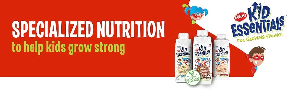 BOOST KID ESSENTIALS 1.5 Strawberry Splash 8 Fl oz (Pack of 24) - BKE 1.5