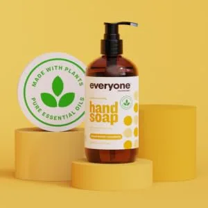 Everyone Hand Soap Refill 32 Ounce (Pack of 6) Meyer Lemon and Mandarin Plant-Based Cleanser with Pure Essential Oils - EVO Meyer Lemon and Mandarin