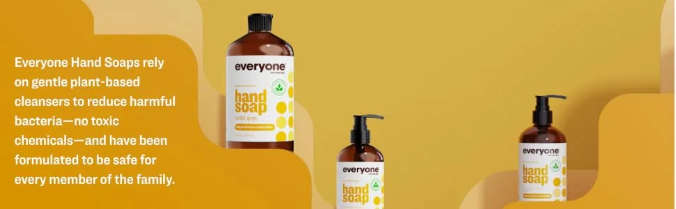 Everyone Hand Soap Refill 32 Ounce (Pack of 6) Meyer Lemon and Mandarin Plant-Based Cleanser with Pure Essential Oils - product information 6