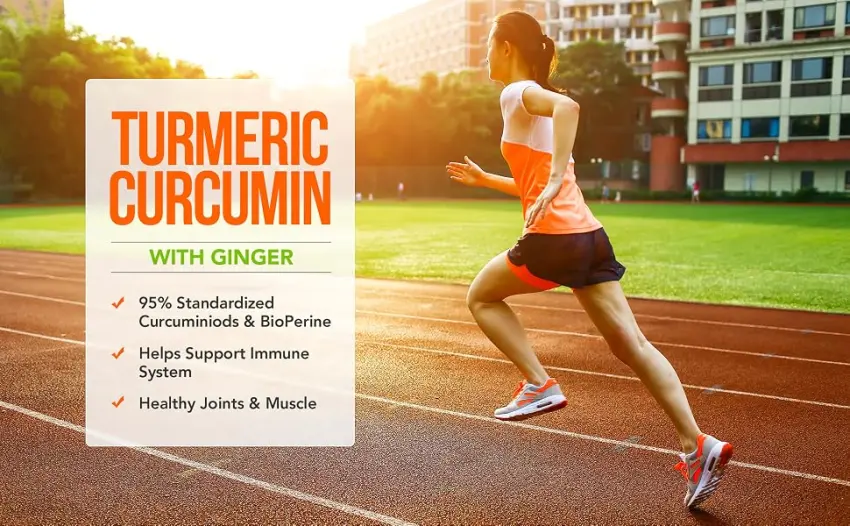 Turmeric Curcumin with Ginger 95% Curcuminoids with BioPerine - 180 Veggie Capsules - Made in USA 180 Count (Pack of 1) - turmeric and ginger capsules