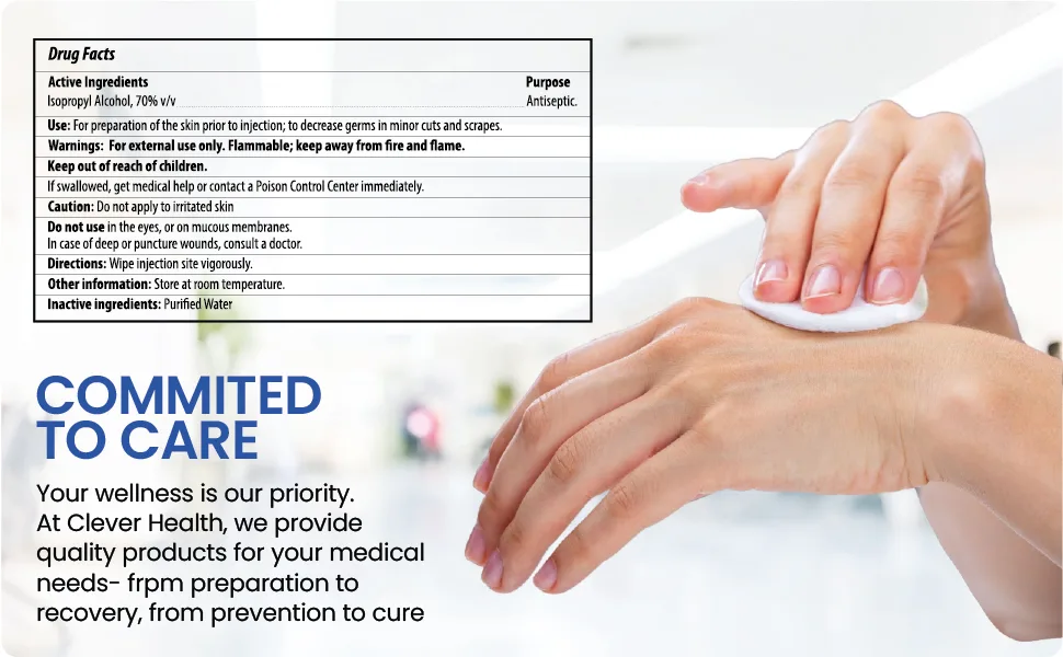 Alcohol Prep Pads | Medium 2-Ply - 200 Alcohol Wipes individually wrapped Cotton Swabs | Disposable | Sterile Saturated With 70% Alcohol 200 Count (Pack of 1) - committed to care