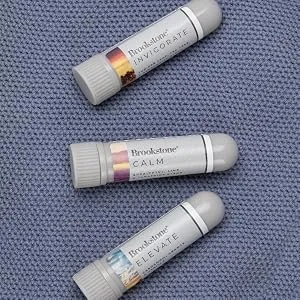 Brookstone Aromatherapy Inhaler | Essential Oil Inhaler for Stress Relief Stuffy Nose Relief and General Aromatherapy Benefits | Variety 6 Pack - 300-info